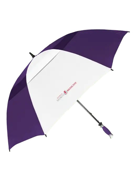 Purple/White Vented Typhoon Tamer Golf Umbrella w/Espanola Logo