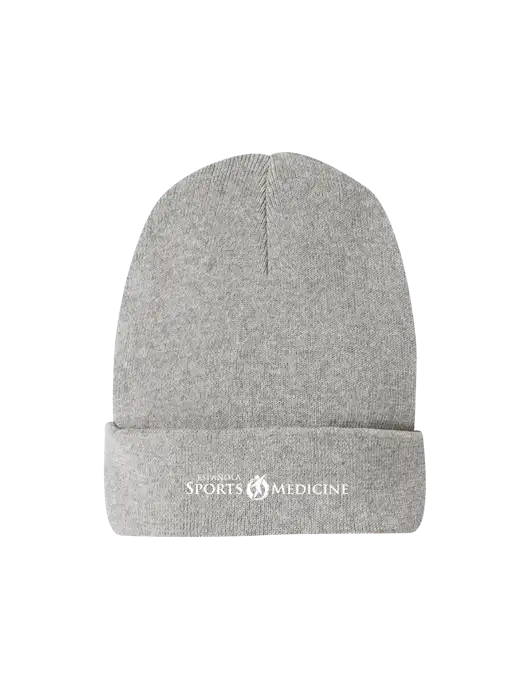 Recycled Light Heather Grey Beanie w/Espanola Logo