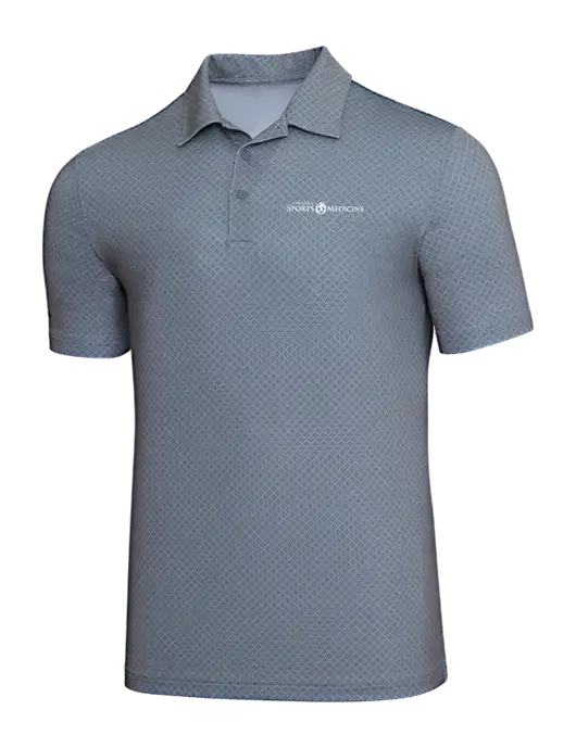 Adidas Light Grey Three Diamond Dot Print Polo w/Espanola Logo