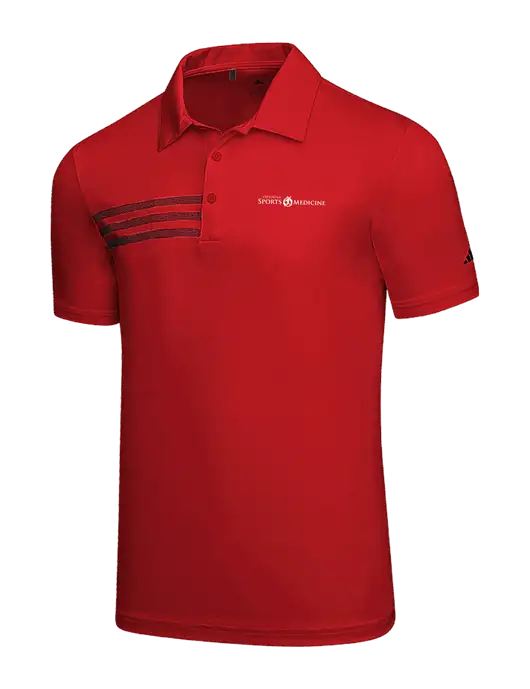 Adidas Red 3 Stripes Chest Polo w/Espanola Logo