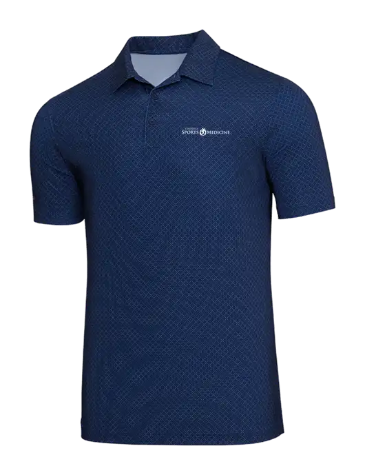 Adidas Navy Blue Diamond Dot Print Polo w/Espanola Logo