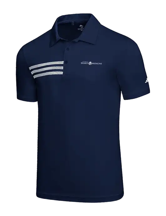 Adidas Navy 3 Stripes Chest Polo w/Espanola Logo