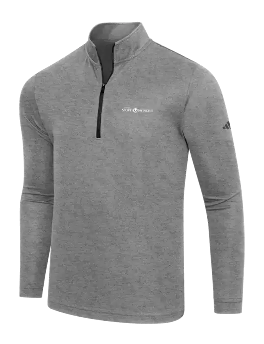 Adidas Black Heather  Lightweight Quarter Zip Pullover w/Espanola Logo