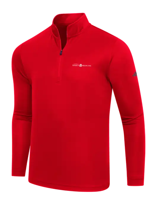 Adidas Red Lightweight Quarter Zip Pullover w/Espanola Logo