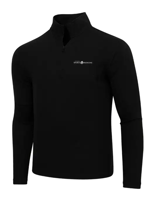 Adidas  Black Melange 3 Stripes Quarter Zip Sweater w/Espanola Logo