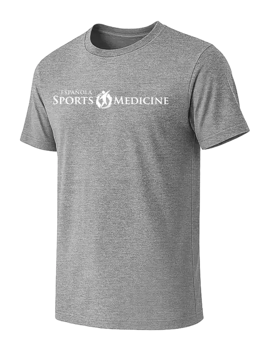 BELLA+CANVAS Heather Grey CVC Short Sleeve Tee w/Espanola Logo
