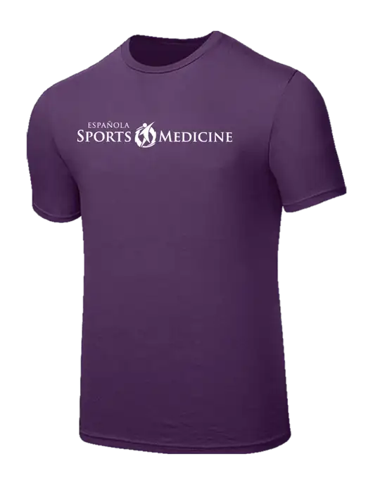 Seriously Soft Eggplant Purple T-Shirt w/Espanola Logo
