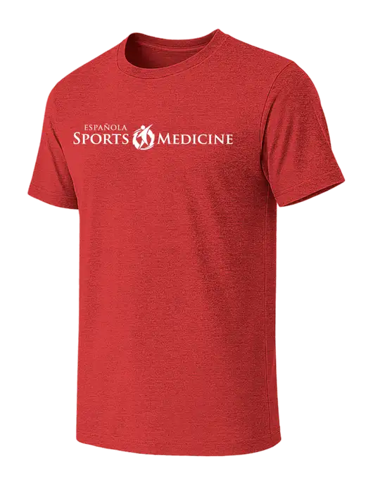 BELLA+CANVAS Heather Red CVC Short Sleeve Tee w/Espanola Logo