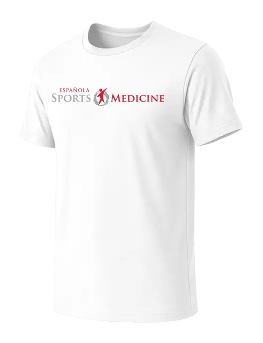 BELLA+CANVAS White Blend CVC Short Sleeve Tee w/Espanola Logo
