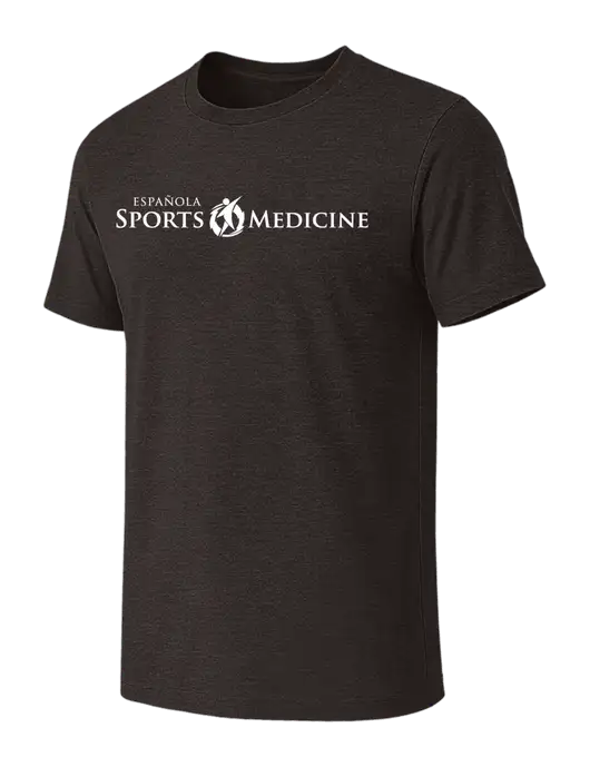 BELLA+CANVAS Dark Grey Heather CVC Short Sleeve Tee w/Espanola Logo