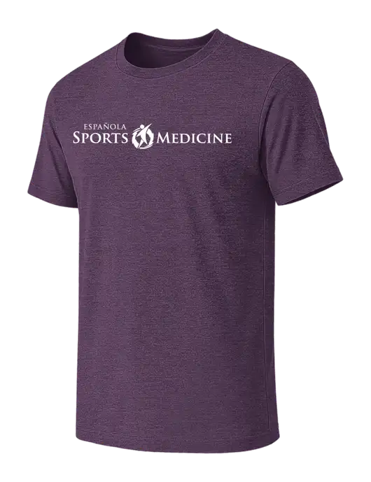 BELLA+CANVAS Heather Purple CVC Short Sleeve Tee w/Espanola Logo