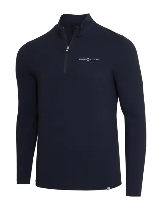 TravisMathew Black Crestview 1/4 Zip w/Espanola Logo
