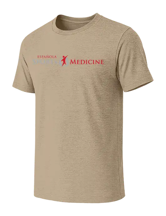BELLA+CANVAS Heather Tan CVC Short Sleeve Tee w/Espanola Logo