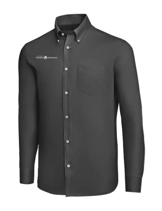 Brooks Brothers Dark Grey Wrinkle-Free Stretch Nailhead Shirt w/Espanola Logo