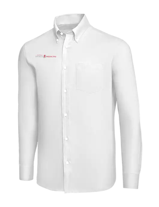 Brooks Brothers White Wrinkle-Free Stretch Nailhead Shirt w/Espanola Logo
