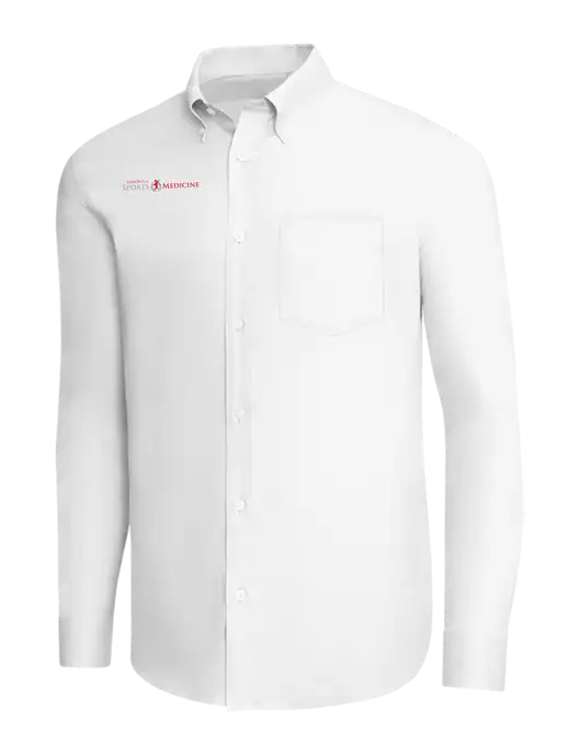 Brooks Brothers White Wrinkle-Free Stretch Pinpoint Shirt w/Espanola Logo