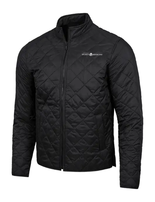 Mercer+Mettle Black Quilted Full-Zip Jacket w/Espanola Logo