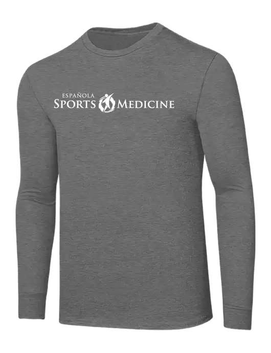 Core Blend Medium Grey Heather Long Sleeve Tee w/Espanola Logo