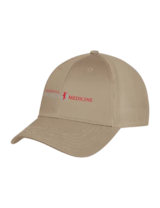 Khaki Mesh Trucker Cap Snap Back w/Espanola Logo