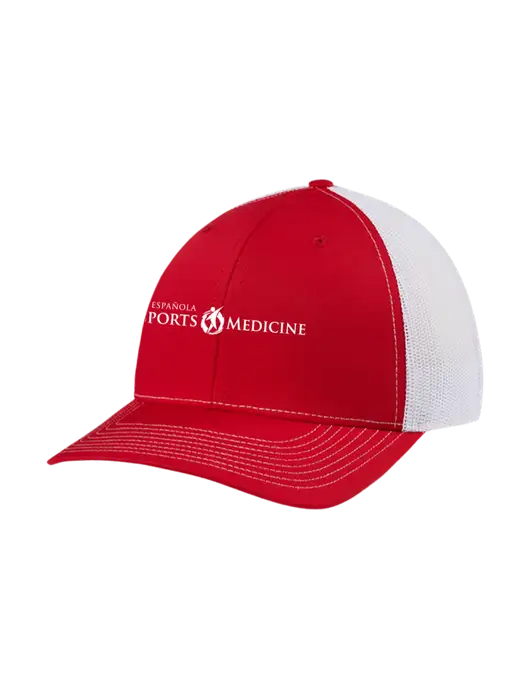Richardson Adjustable Snapback Original 112 Trucker Cap Red w/White Mesh w/Espanola Logo