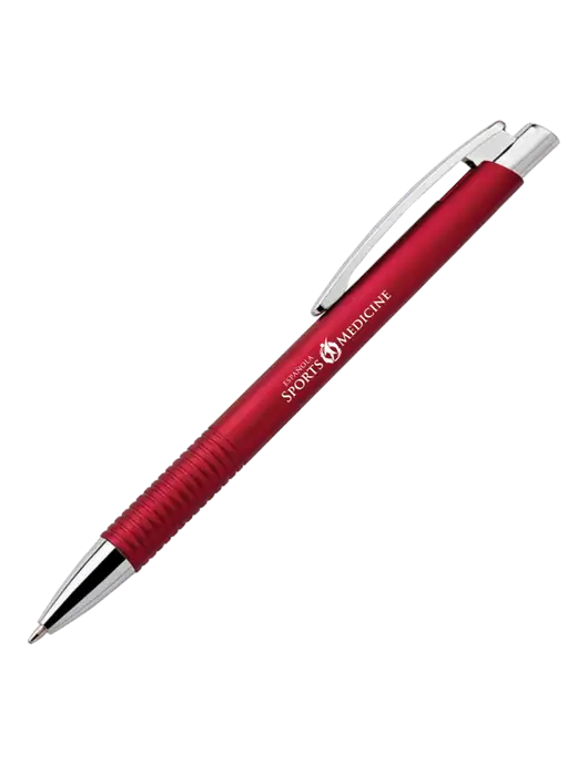 Malay Red Ballpoint Pen - Blue Ink w/Espanola Logo