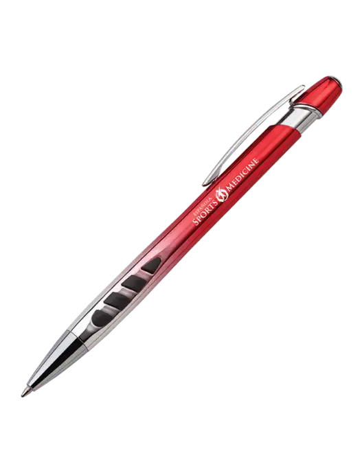 Zenith Red Ballpoint Pen - Blue ink w/Espanola Logo