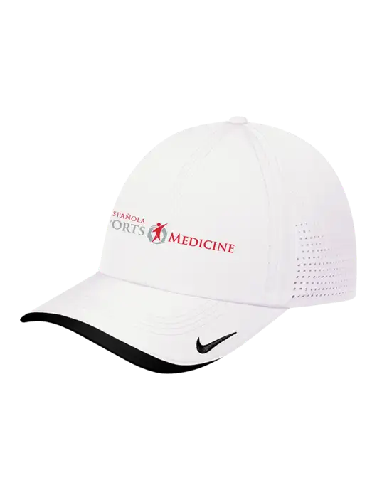 Nike White/Black Dri-FIT Perforated Performance Cap w/Espanola Logo