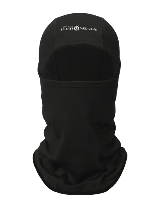 Black CornerStone Smooth Fleece Face Mask w/Espanola Logo