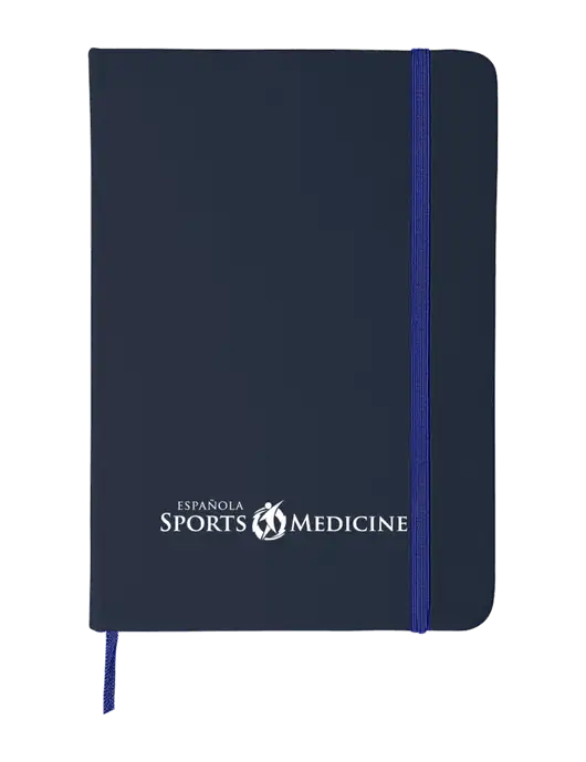 Dark Navy Blue Comfort Touch Bound Journal 5" X 7" w/Espanola Logo