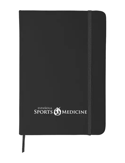 Black Comfort Touch Bound Journal 5" X 7" w/Espanola Logo