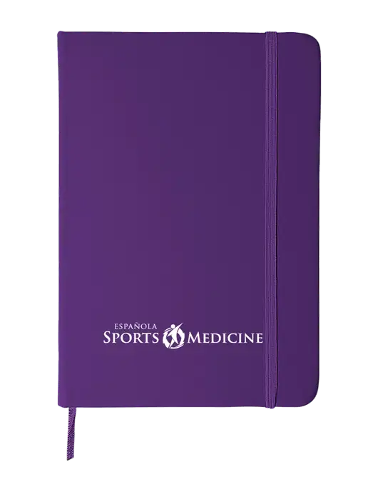 Purple Comfort Touch Bound Journal 5" X 7" w/Espanola Logo