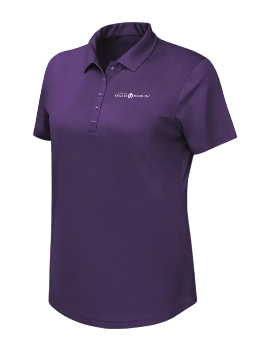 Callaway Womens Birdseye Purple Polo w/Espanola Logo