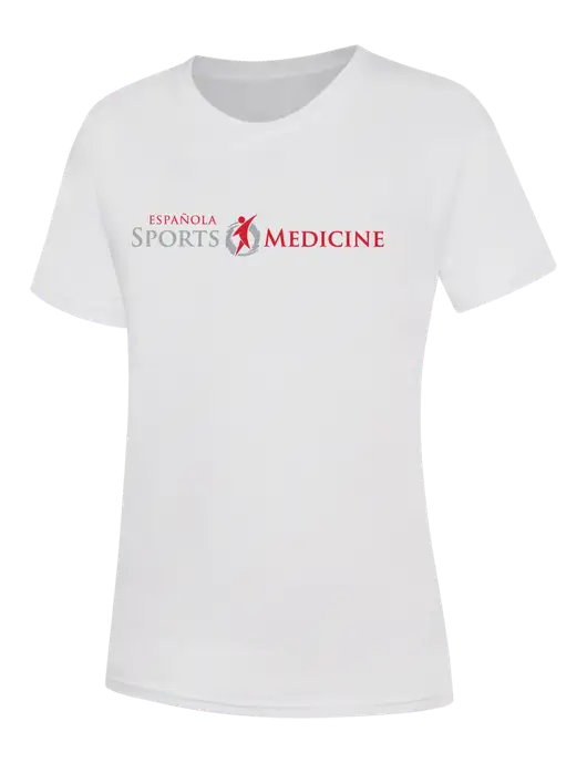 Womens White Core Blend Tee w/Espanola Logo