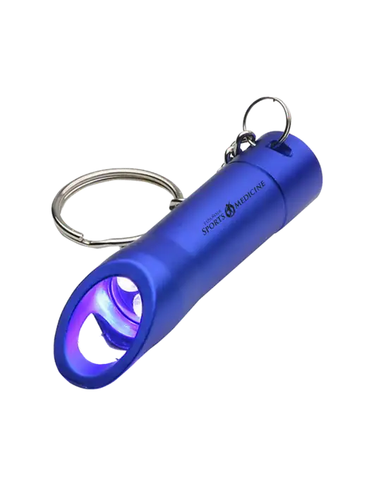 Royal Pocket LED Flashlight with Bottle Opener & Keychain w/Espanola Logo