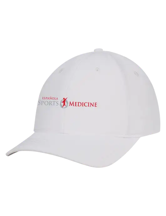 White Nylon Twill Performance Cap w/Espanola Logo