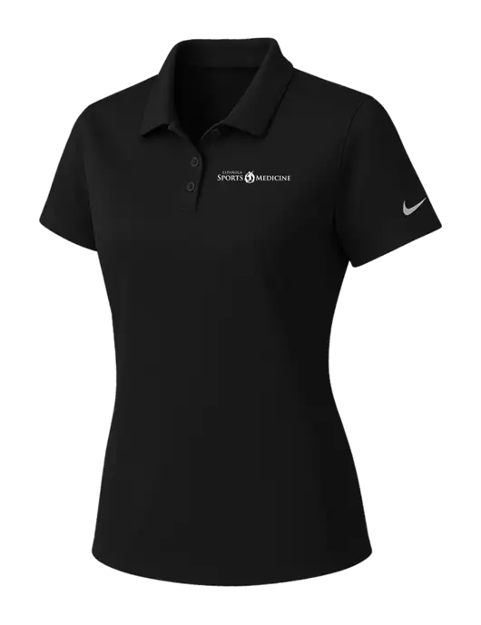 Nike Womens Black Dry Essential Solid Polo w/Espanola Logo