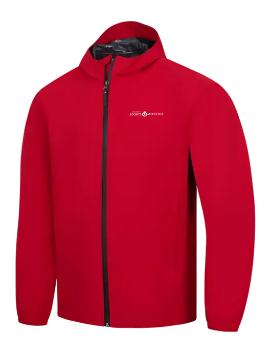 Red Essential Rain Jacket w/Espanola Logo