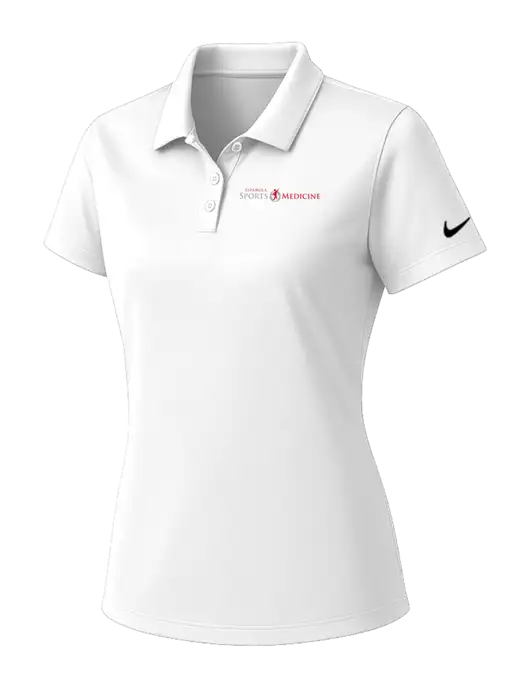 Nike Womens White Dry Essential Solid Polo w/Espanola Logo