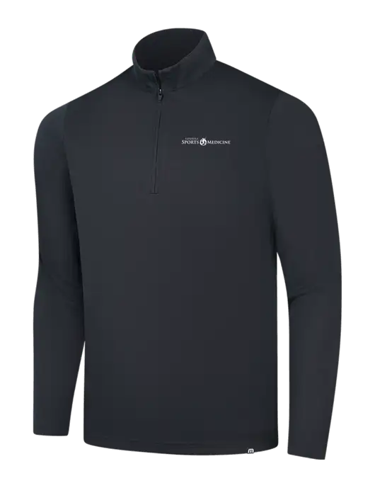 TravisMathew Black Coveside ¼-Zip w/Espanola Logo