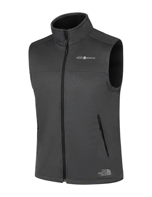 North Face Dark Grey Heather Ridgewall Soft Shell Vest w/Espanola Logo