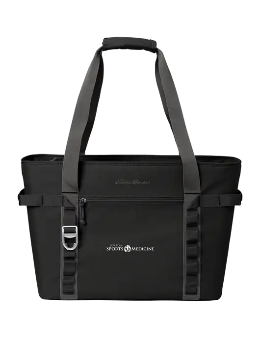 Eddie Bauer Black/Medium Grey Max Cool Tote Cooler  w/Espanola Logo