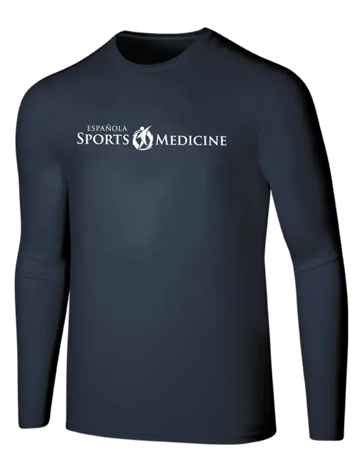Seriously Soft Navy Long Sleeve T-Shirt w/Espanola Logo