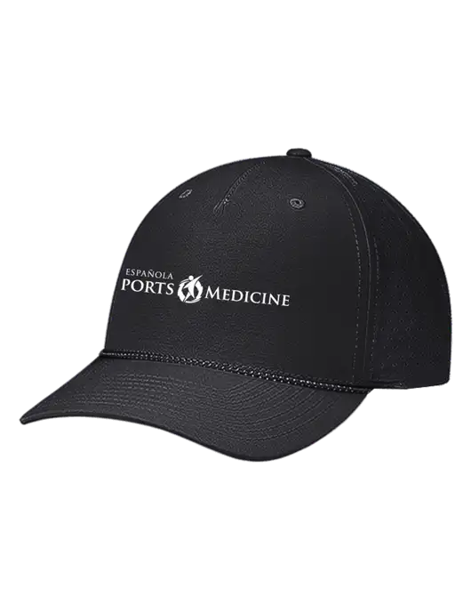 Richardson Laser Perf Performance Black/Black-Grey Rope Cap w/Espanola Logo