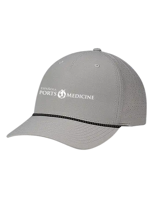 Richardson Laser Perf Performance Light Grey/Black-Grey Rope Cap w/Espanola Logo