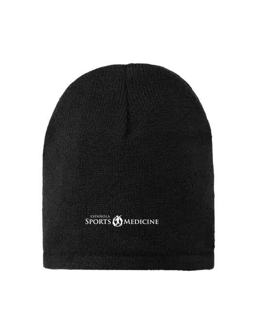 Black Fleece-Lined Beanie Cap w/Espanola Logo