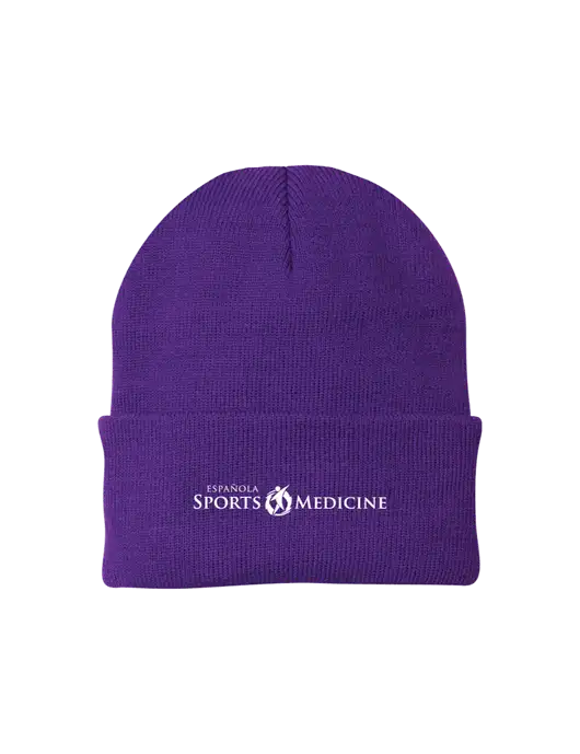 Purple Knit Cap w/Espanola Logo