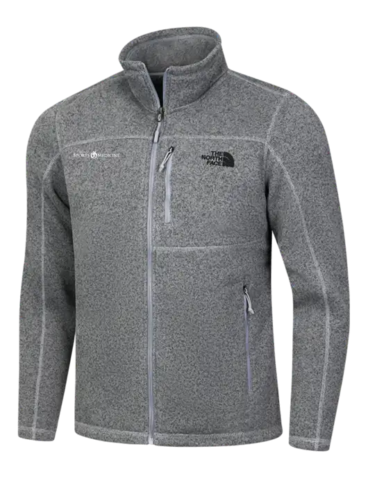 North Face Medium Grey Heather Sweater Fleece Jacket w/Espanola Logo