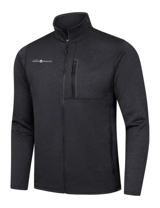 North Face Dark Grey Heather Skyline Full-Zip Fleece Jacket w/Espanola Logo