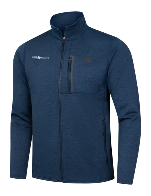 North Face Navy Heather Skyline Full-Zip Fleece Jacket w/Espanola Logo