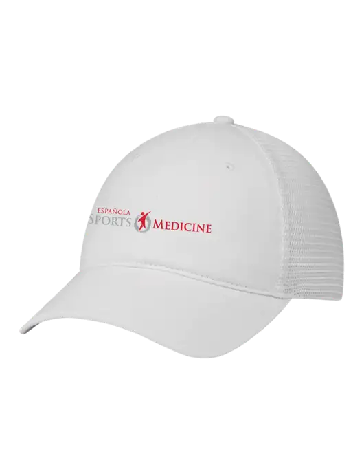 Richardson 111 Garment Washed Trucker Cap White w/White Mesh w/Espanola Logo